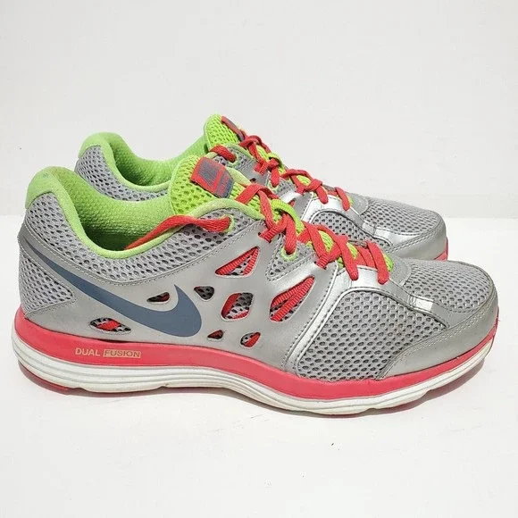 Nike Dual Fusion Lite 599571-007 Gray Running Shoes Sneakers Women's Size 